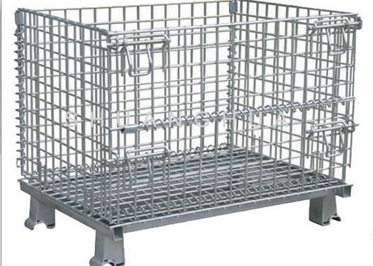 4.0mm Metal Mesh Storage Cages Warehouse Supermarket Tool For Industrial Rack