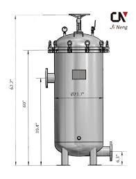 Beer Wine Filtration Equipment Cartridge Filter Housing High Precision