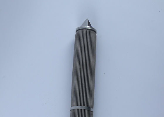 Metal Pleated Dutch Weave Stainless Steel Oil Filter Cylinders Air Filter 0.5 Mm Thick