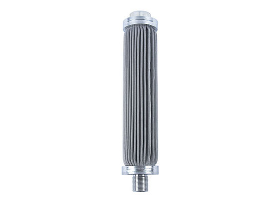 Silver Color Pleated Filter Element Stainless Steel SUS304 SUS316