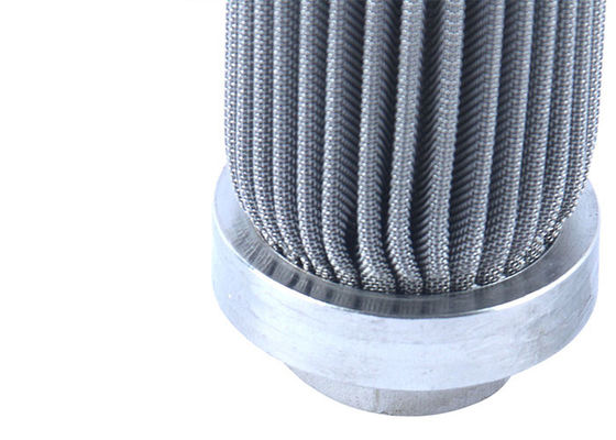 Silver Color Pleated Filter Element Stainless Steel SUS304 SUS316
