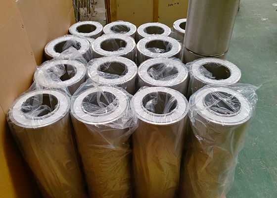 High Filtration Sintered Metal Filter Element With Rubber Pad Wear Resisting