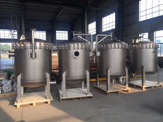 Multi Bags 304/316 Stainless Steel Filter Housing For Water Treatment Polished