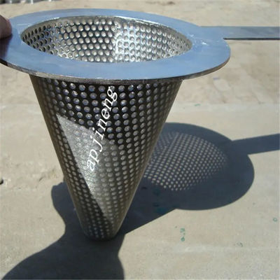 Temporary Filter Stainless Steel Conical Filter Strainer Plain Weave