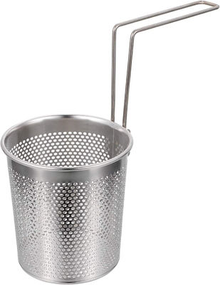 Corrosion Resistance Deep Fry Basket Stainless Steel Silver
