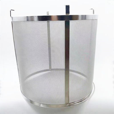 Cylindrical Wire Mesh Beer Brewing Basket For Kinds Filtration Industry
