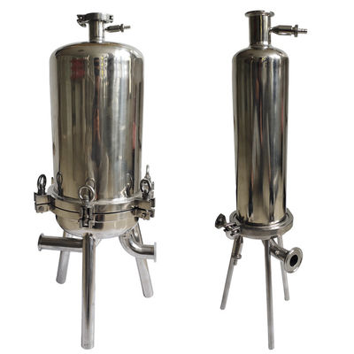 High Precision Cartridge Filter Housing Mirror Polishing Single Core Pipe