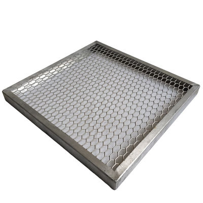 SS Copper Aluminium Expanded Metal Mesh Heavy Type  Hexagonal Opening