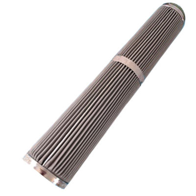High Filtration Reusable Sliver 1.7mm thick  Pleated Stainless Steel Filter Cartridge