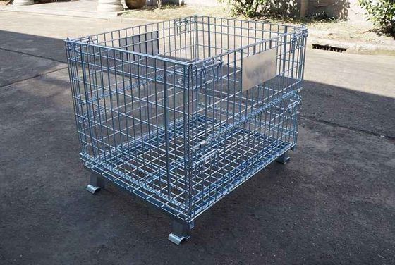 CE Jracking 1500kg Galvanized Steel Mesh Storage Cages