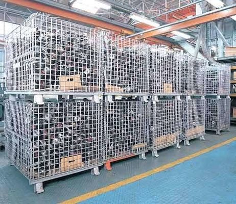 CE Jracking 1500kg Galvanized Steel Mesh Storage Cages