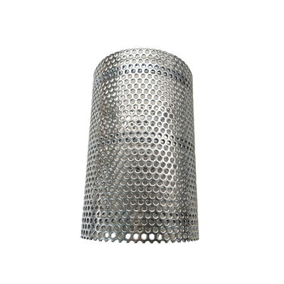 Deformation Resistance Easy Installation Stainless Steel 304 5mm Perforated Metal Cylinder