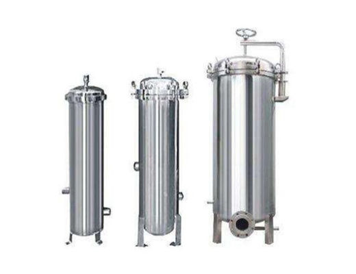 304 316 Grade Water Treatment Stainless Steel Bag Filter Housing 230mm Dia