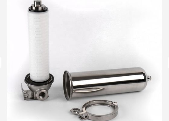 High Precision Cartridge Filter Housing Mirror Polishing Single Core Pipe