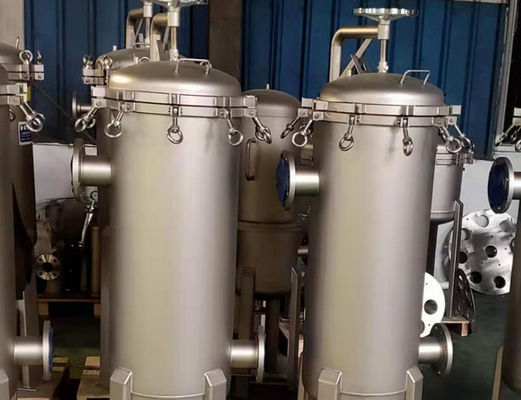 Water Impurity Filtration Five Core 304 Stainless Steel Cartridge Filter Housing