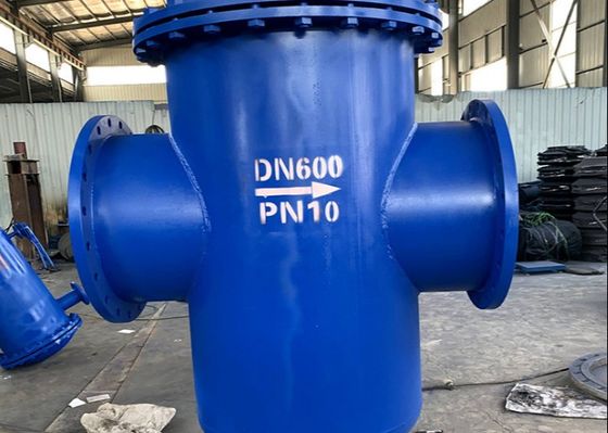 DN500 60 Mesh Pipeline Water Treatment Stainless Steel Basket Filter