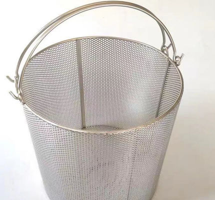 ISO Certification Ss316 Mesh Strainer Basket With Handle