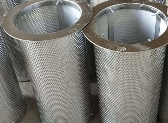 316 304 Stainless Steel Filter Single Layer Double Layer Punching Barrel