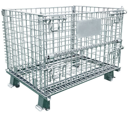 Folding Heavy 1000kg Metal Mesh Storage Cages